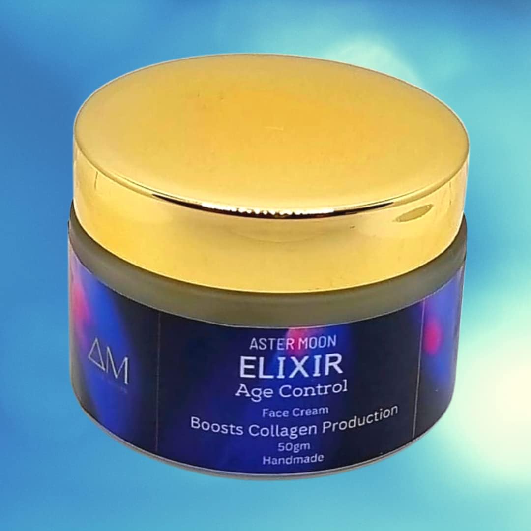 Aster Moon Elixir Face Cream | Anti Aging | Reduces Dull Skin | Reduces Pigmentation | Safe and Natural Skincare | Anti oxidant rich | Enriched with Vitamins | 50 Grams | For Men and Women