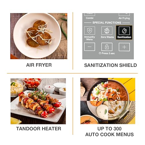 Image of Whirlpool 29 Litres Convection Microwave Oven With 300 Plus Auto Cook Menus (Magicook Pro 31CES-E, Black, Air Fryer, Rotisserie)