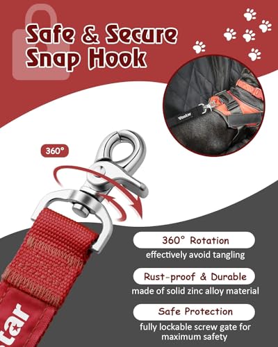 Image of 2 Packs Adjustable Pet Dog Cat Car Seat Belt Safety Leash Vehicle Seatbelt Harness