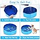 Piriuuo Schwimmbecken für Katzen, 30 x 11 cm Katzenplanschbecken Faltbarer Haustierpool aus PVC, rutschfest Verschleißfest Katzenbadewanne Sommer Schwimmbad Schwimmbecken Für Hund Katze