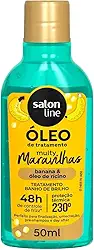 Salon Line, Óleo Capilar Reparador, Multy Maravilhas, Cachos dos Sonhos, Banana e Óleo de Rícino - Para Todos os Tipos de Cabelos, 50ml