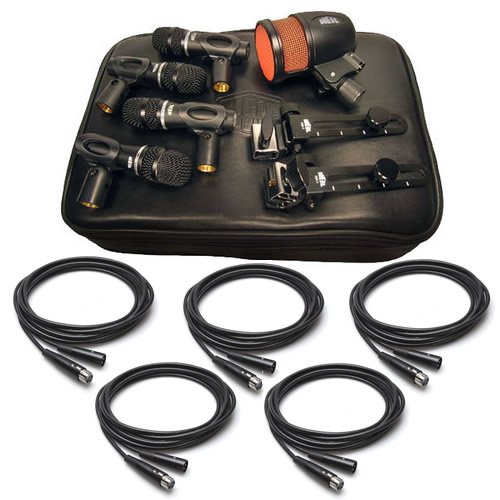 Heil Sound HDK5 Drum Mic Kit PR48 HandiMic Pro Clips