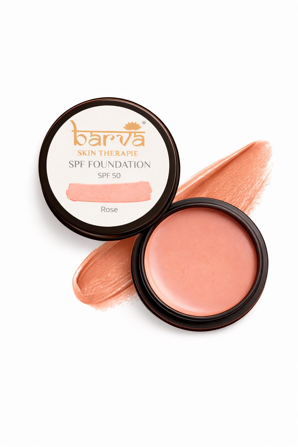 Barva SPF 50, 2 in 1 Cream Foundation and Concealer, Perfect for Indian Skin Tones, 9g (Rose)-picture-13