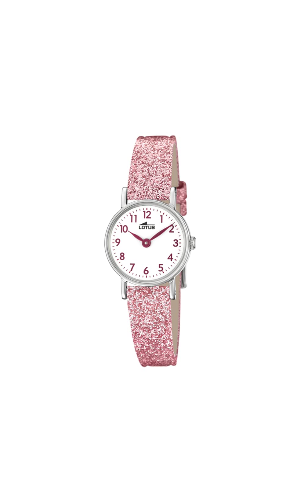 LOTUS Reloj Niña Analógico de Cuero Rosa - Movimiento de Cuarzo - Reloj Infantil - Cristal de Alta Resistencia - Clásico - Special Prices 18409/B
