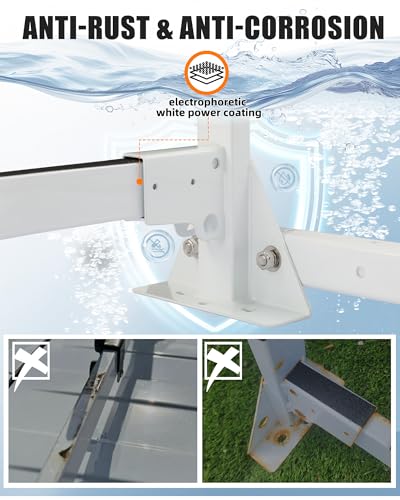 Image of MELIPRON Van Roof Ladder Rack Fit for RAM ProMaster City, 800 lbs Capacity