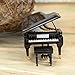 Broadway Gift Glossy Black Grand Piano 7 inch Miniature Replica Figurine Decoration