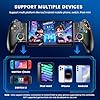 Switch Controller Handheld für Switch 2/Switch/Switch OLED Konsole, Wireless Großer Griff Controller Switch mit RGB Hall-Effekt Joysticks/Hall Trigger/800mAh Akku/Turbo/Dual Vibration/Programmierbare