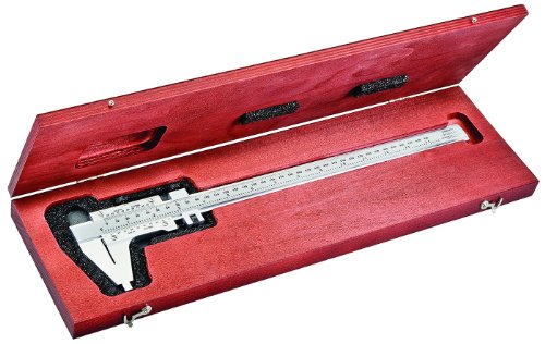 Starrett 123EMZ-24 Vernier Caliper, Steel, Nib Style Jaw, Inch/Metric, 0-24" Range, +/-0.0005" Accuracy, 0.001" Resolution