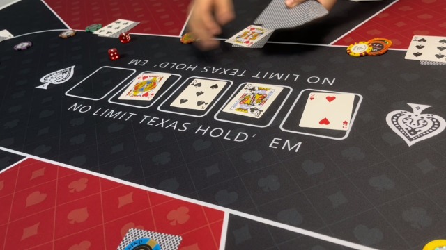 Tappetino Da Poker YUZPKRSI 180x90cm - Per Texas Hold'em, 10 Giocatori | Portatile Con Borsa | Superficie Antiscivolo - Foto 3