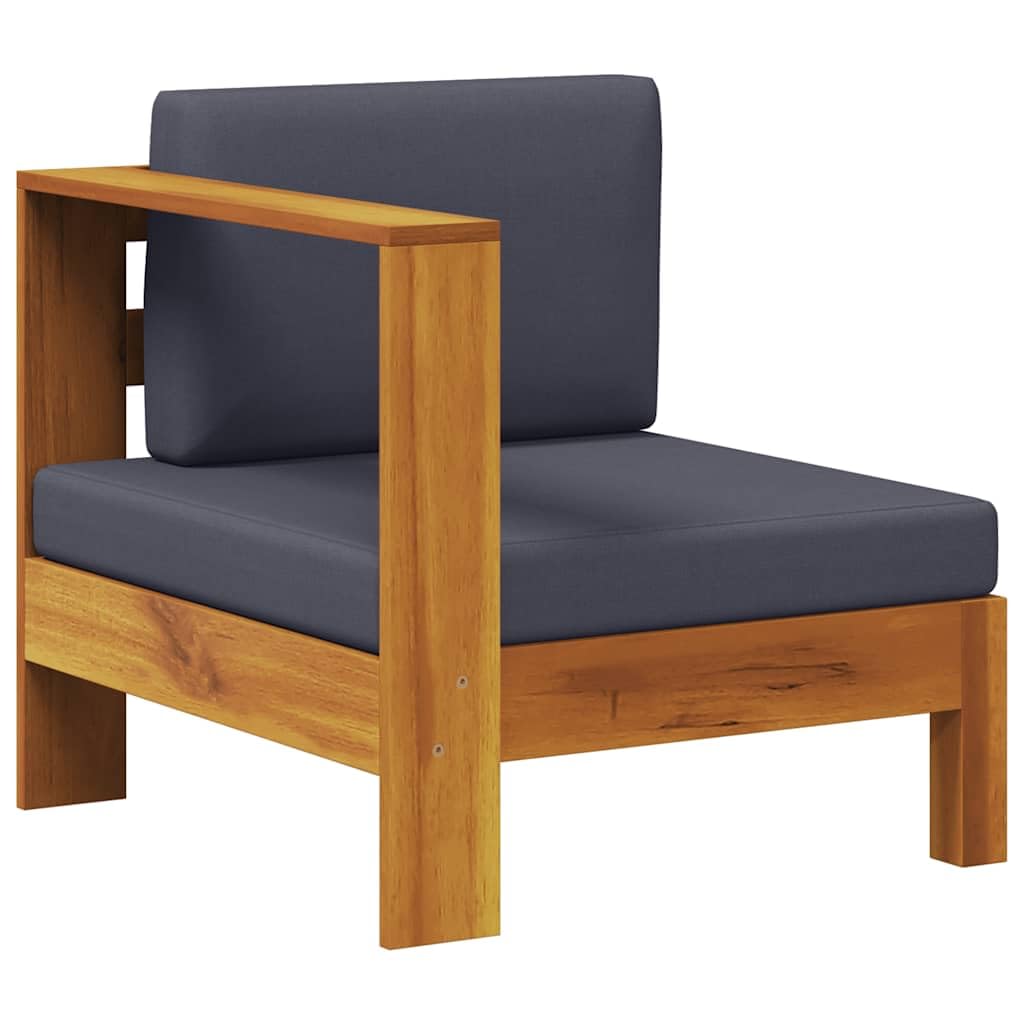 Canapé de jardin modulaire bois acacia fauteuil extérieur balcon terrasse