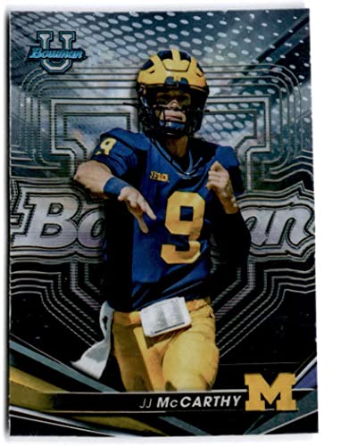 2022-23 Bowman's Best University #48 JJ McCarthy Michigan Football Trading Card