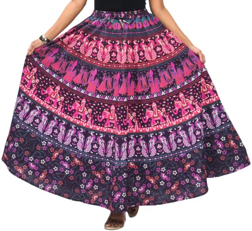Image of Premium Cotton Skirt for Women with Pocket, Free Size