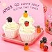 AMOS 4D Gummy Candy Fruit Snacks, 3D Fruit Shaped Gummies, For Party or Cupcake Toppers, Resealable 2.39oz Bag (Pack of 12)
