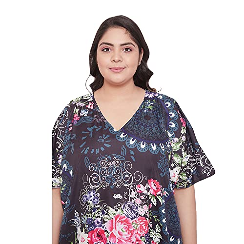 Image of Oussum Women Kaftan Plus Size Polyester Summer Lightweight Caftan Swimsuit Cover Ups Maxi African Mumu Lounge House Dress