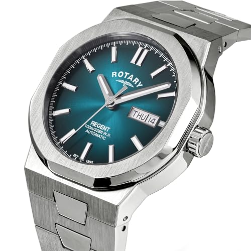 Rotary Regent Auto GB05490/73 - Orologio Da Uomo, Colore: Blu, Quadrante Blu, Bracciale - 3