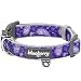 Blueberry Pet 7 Patterns Soft & Comfy Paisley Flower Print Neoprene Padded Dog Collar, Violet, Small, Neck 12"-16", Adjustable Collars for Dogs