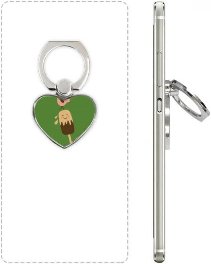 Bird Smile Face Chocolate Sweet Ice Cream Heart Cell Phone Ring Stand Holder Bracket Universal Support Gift