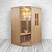 Produktbild XXL Luxus LED Infrarotsauna +Infrarotkabine Kombi SET Sauna inkl. Saunaofen inkl. Lieferung mit Spedition