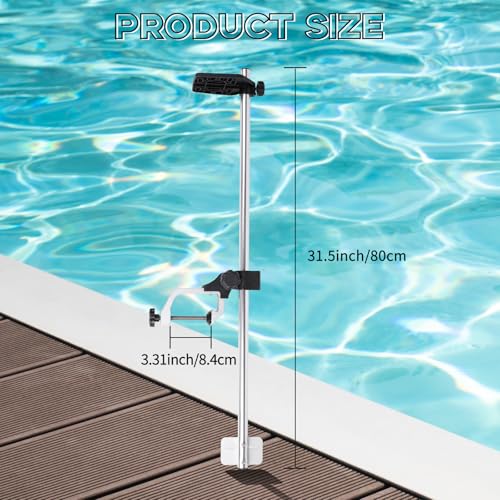 Image of Portable Transducer Mount, 360 Adjustable Rotatable Fish Finder Mount, Transducer Mounting Bracket for Boat Canoe Kayak