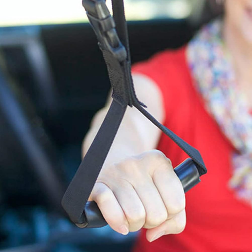 GLEAVI Poignée De Sécurité Automobile Pour Personnes Âgées Aide Debout En Voiture Poignée De Saisie De Voiture Ergonomique Sangle Nylon Support Pour Entrée Et Sortie Facile 2 Pièces 16.14X4.72X0.79In