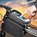ICTUHXYNM Bike Frame Bag for Specialized Tarmac SL6 Specialized Tarmac SL6 Comp, Bike Phone Front Frame Bag Bicycle Top Tube Phone Bag with 2 Side Pockets, Bike Bag with Sensitive Touch Screen