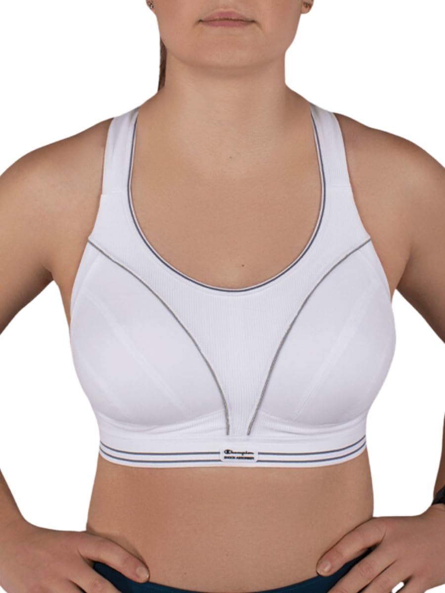 Shock Absorber Sports Bra Ultimate Run S5044 Non Wired Supportive Sportswear White/Silver