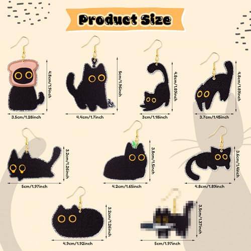 Cute Jewelry Earring Set - Stud and Hook Acrylic Dangle Earrings, Mismatched Enamel & Acrylic Earrings for Women Girls' Summer Vacation & Everyday Outfit Accessories2