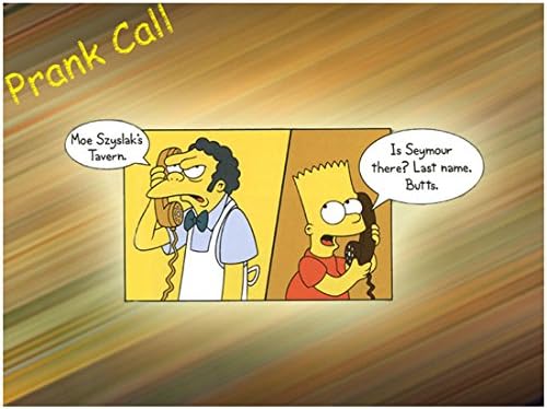 The Simpsons Tv Series 1989 8 Inch X 10 Inch Photograph Bart Moe Szyslak Prank Call Kn At Amazon S Entertainment Collectibles Store