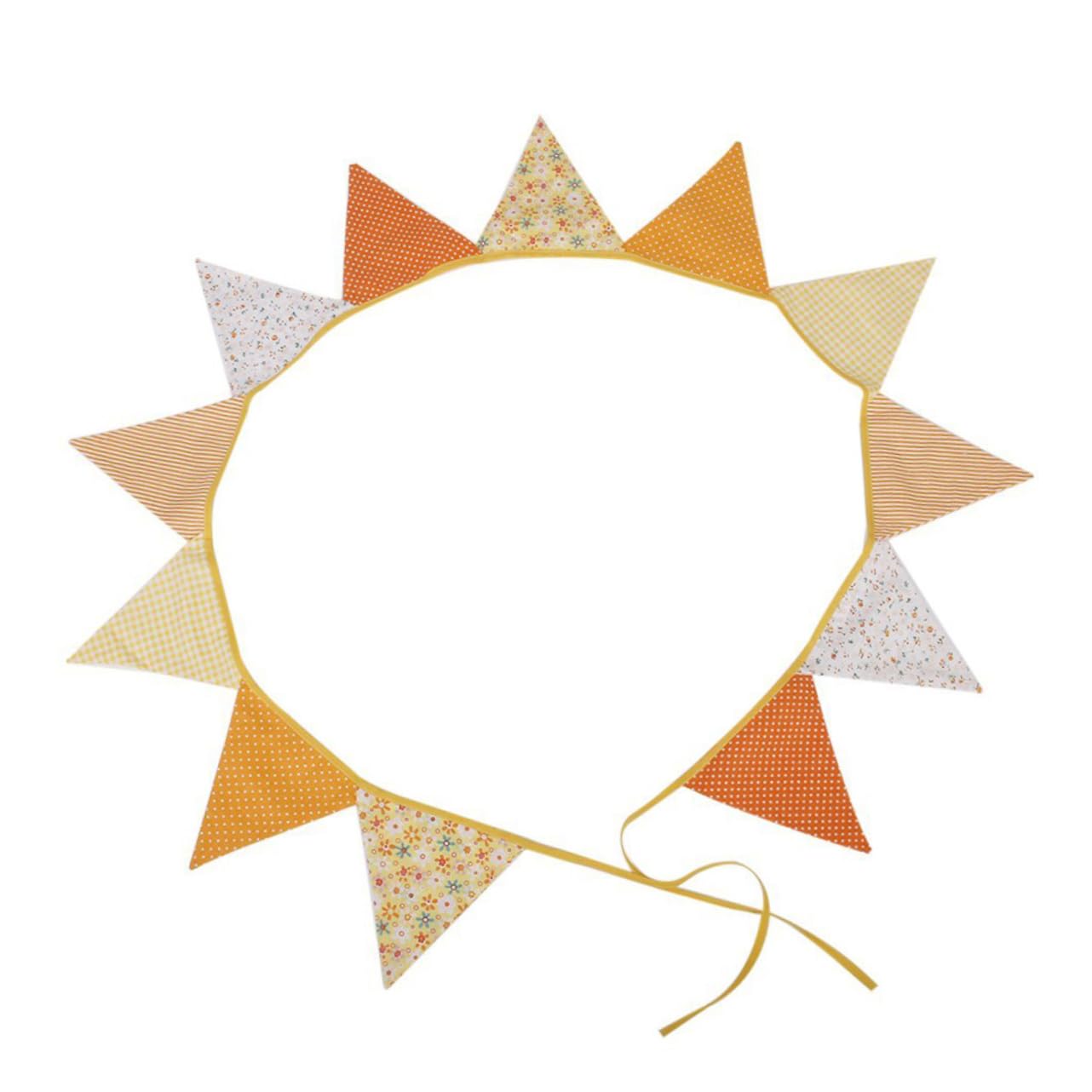 Cabilock 36 Piezas De Banner Decorativo De Boda Banderines De Tela Banderines De Tela Decoraciones De Boda Al Aire Triangulares Decoración Navideña De Bautizo Para
