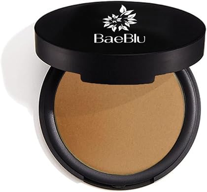 BaeBlu Organic Bronzer 100% Natural Matte Pressed Powder, Made in USA, Radiant Sun