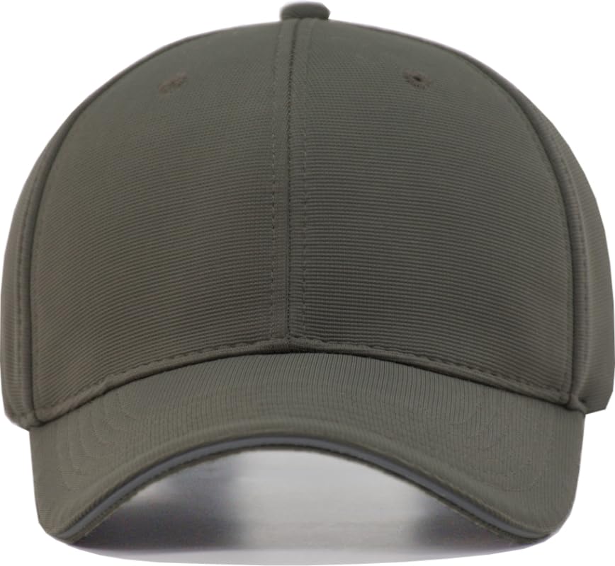 Image of TSSGBL Men's Plain Baseball Hat - OSFM & XXL Big Head Fit，Adjustable Structured Ball Cap with Reflective Sandwich Brim