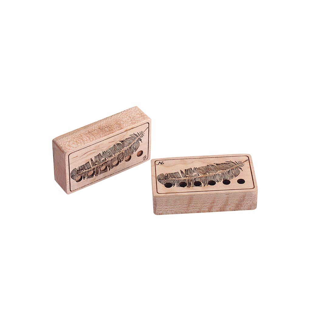 RuiJOTWAT 2Pcs Electric Guitar Flame Maple Humbucker Cover - Image 3