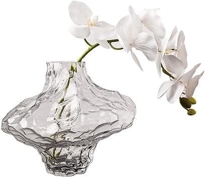 Vases Creative Glass Living Room Restaurant Vase Transparent Hydroponic Flower Arrangement Ornaments Desktop VaseB