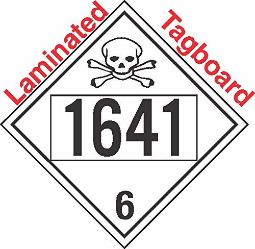 GC Labels-T301c1641, Poisin Toxic Class 6.1 UN1641 Tagboard DOT Placard ...