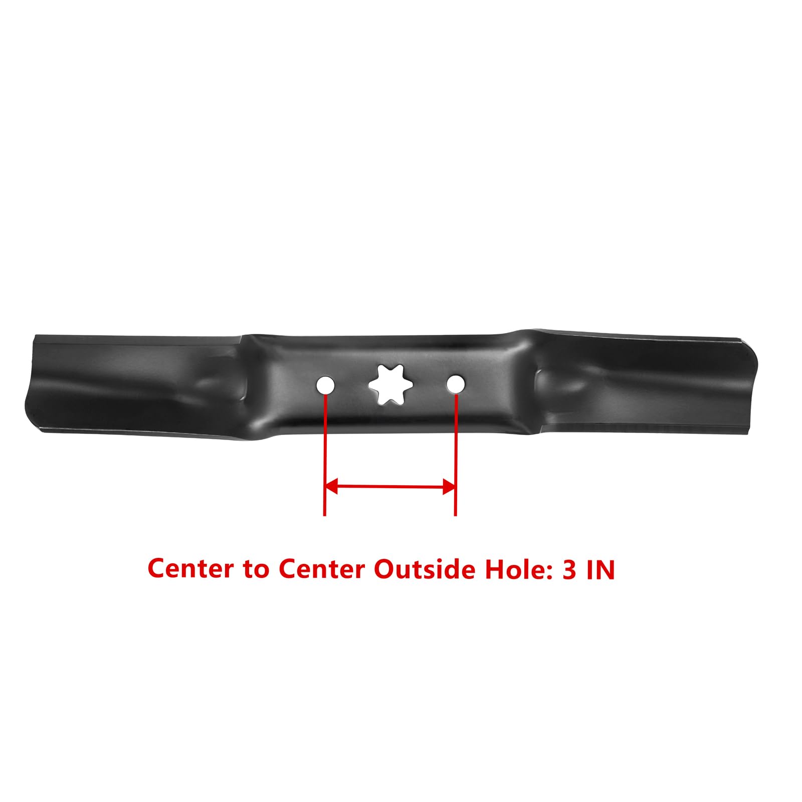 Parts Camp Cuchilla para cortacésped 942-05052A 742-05052A para corte Cub Cadet/MTD//Troy Bilt 942-05052A 561558B RZT S50 XT1 GT50 LT50 XT2 (juego de 3)