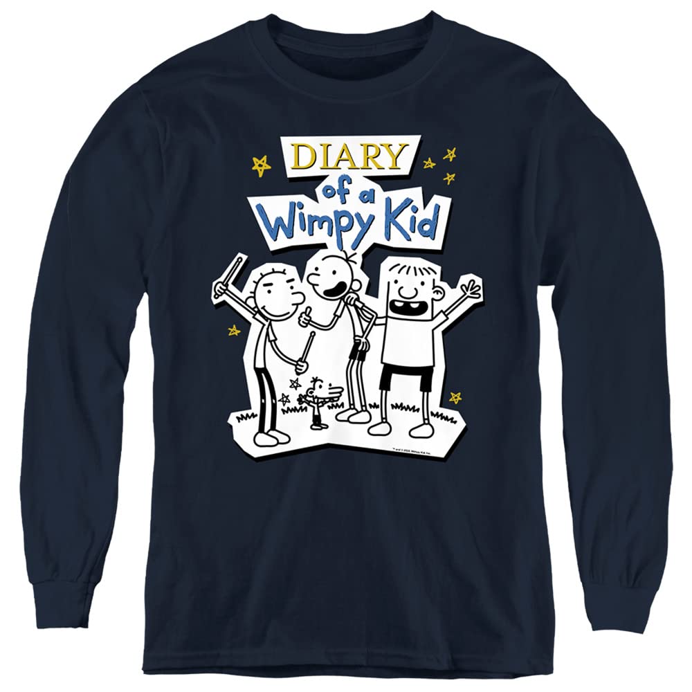LOGOVISION Diary of a Wimpy Kid Wimpy Kid Group Youth Long Sleeve T Shirt