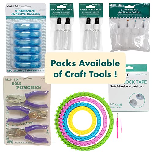 Mahitoi 4 Ultra-Fine Tip Applicator Bottles 20Ml Clear, For Storing & Applying Craft Supplies & Mediums Like Glitter, Glue, Paint, Stains, Inks - Creative Crafter #TOP7