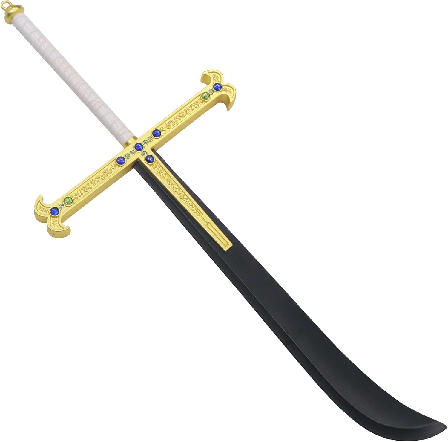 Dracule Mihawk Sword Yoru Katana Metal Black Blade Western