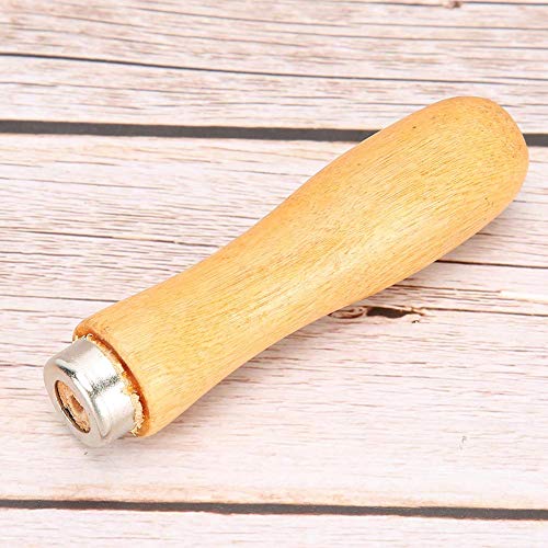 Wooden File Replacement Handles 5Pcs Wooden Handle For File Cutting Tool Craft, Comfortable Wooden File Handle Replacement Accessories Jewelry Tool Accessorie, 95Mm #TOP5