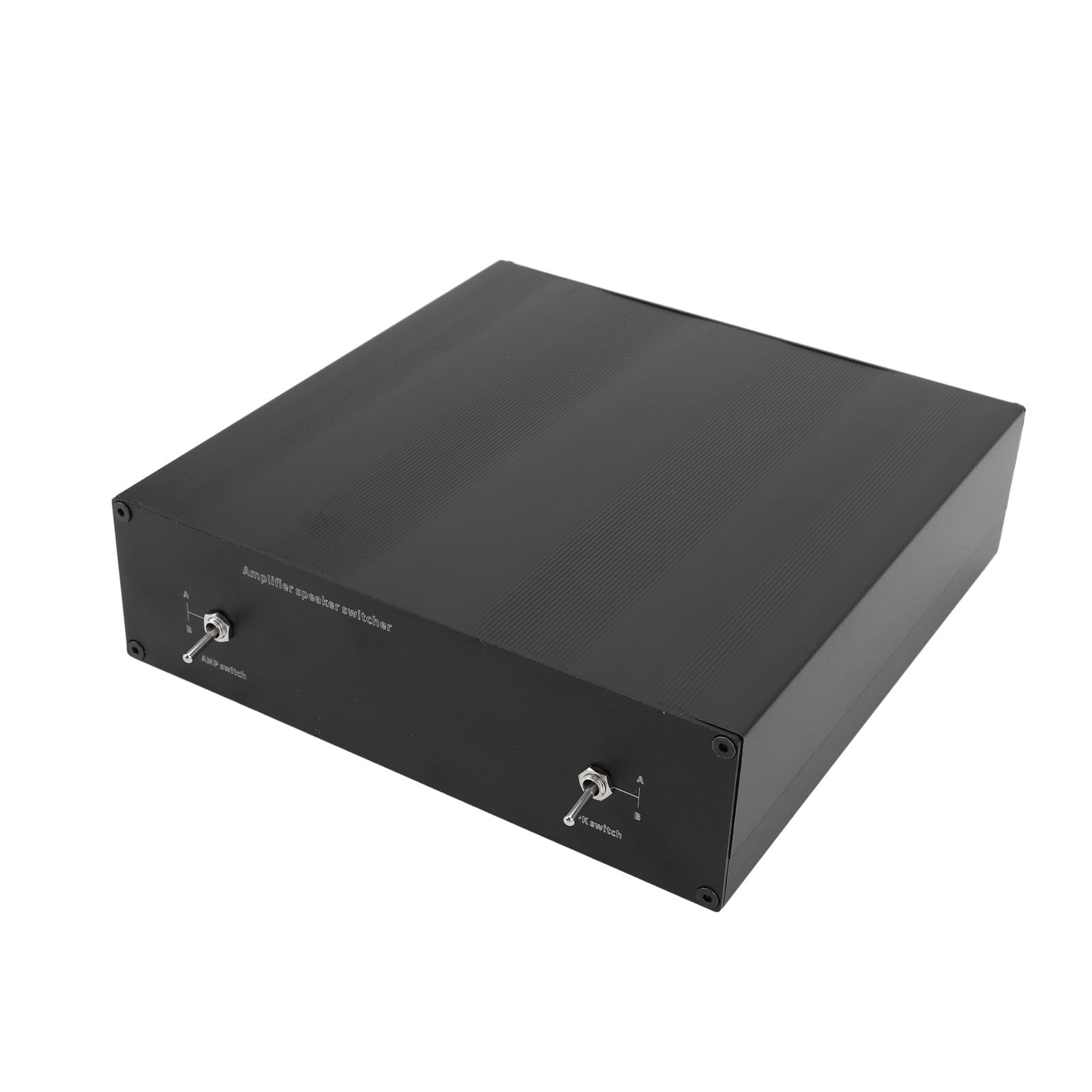 XUMIUZIY Interruptor Selector de Altavoz Amplificador con Componentes Premium para Configuración de Sonido Personalizada, 2 en 2 Salidas para Uso Doméstico Aleación de Aluminio, Cobre Chapado en Oro