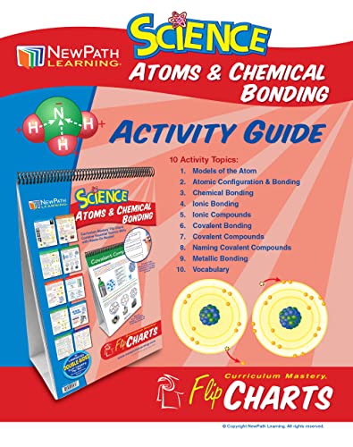 Image of NewPath Learning Atoms & Chemical Bonding Laminated, Double-Sided inchWrite-On /Wipe-Off inch Flip Chart - Set of 10, 12 inch x 18 inch Charts (34-6922)
