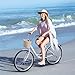 YITAHOME Beach Cruiser Bike for Women, 24 & 26 inch Commute Bike for Adults, 1 & 7 Speed Womens Bicycle with Basket Adjustable Seat, Multiple Color