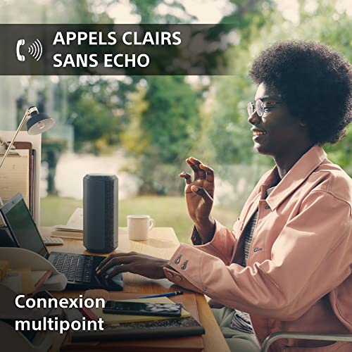 Sony SRS-XE300 - Enceinte Bluetooth sans fil portable avec un son plus large et puissant - étanche, antichoc, autonomie de 24 heures et recharge rapide (Bleu)