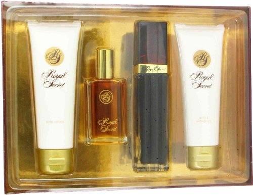 ROYAL SECRET by Five Star Fragrance Co. Gift Set -- 3.4 oz Cologne Concentre Spray + 3.3 oz Body Lotion + 3.3 oz Shower Gel + 1 oz Bath Oil for Women