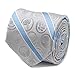 Marvel Marvel Comics Grey and Blue Stripe Men's Tie, Officially Licensed