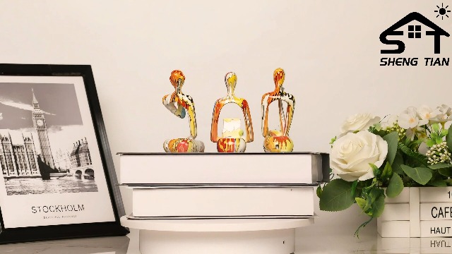 Set de Figuras Pensadoras en Resina Estilo Graffiti miniatura 7