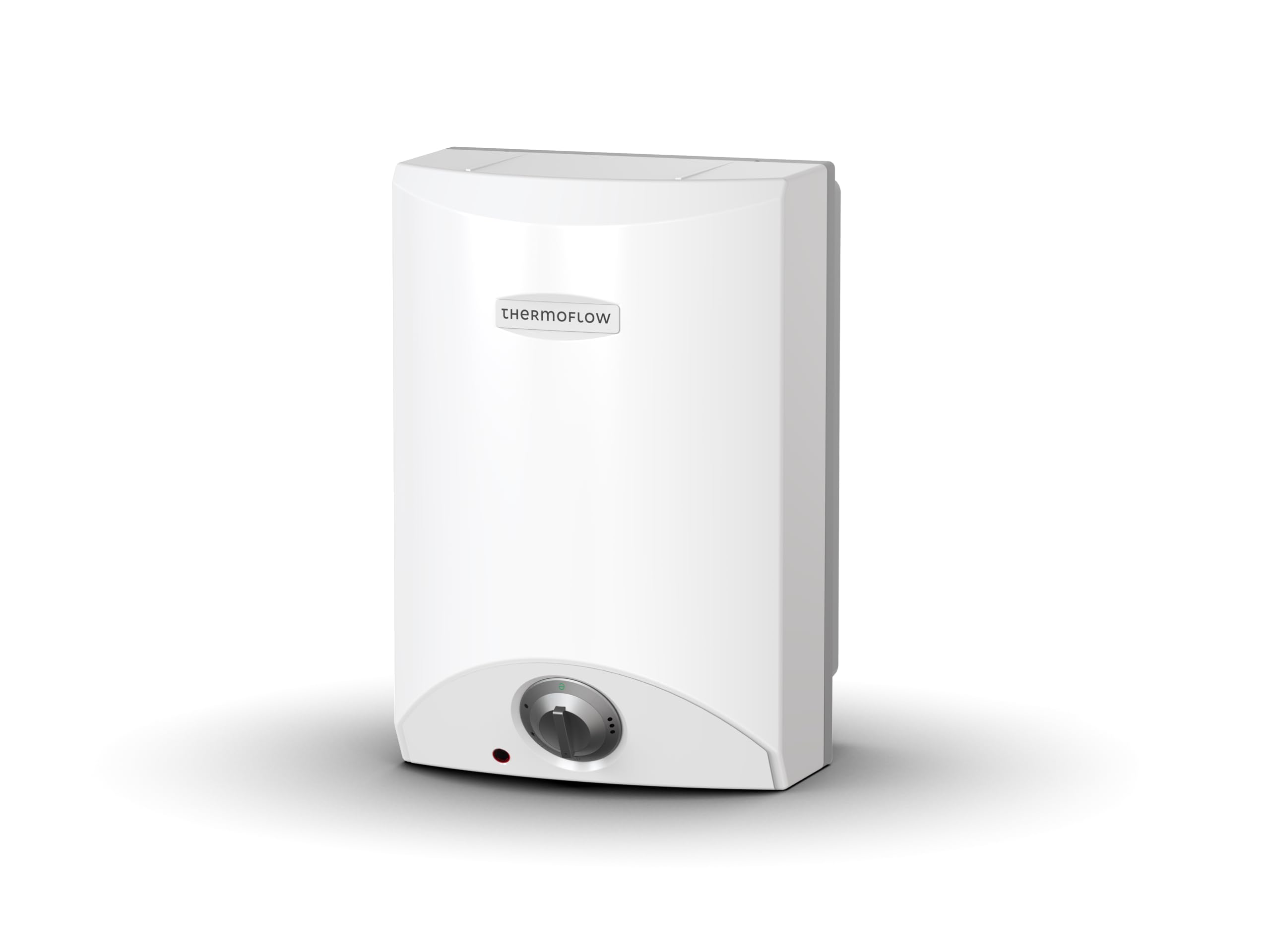 Thermoflow OT 10 depósito superior sin presión | Calentador de agua caliente de 10 l de volumen de almacenamiento | Caldera eléctrica G 1/2" conexión | 35-75 °C | 65 °C en 20 min.