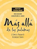 Mas alla de las palabras , Activities Manual: A Complete Program in Intermediate Spanish 0471472328 Book Cover