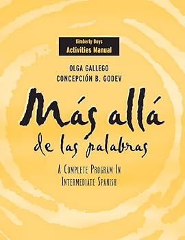 Paperback Más allá de las palabras, Activities Manual: A Complete Program in Intermediate Spanish Book