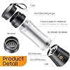Portable Blender, Cordless Personal Smoothie Blender with USB Rechargeable & 6 Blades, Compact Mini Juicer Powerful Blending for Shakes/Fruits/Veggies/Travel/Home/Office/Gym/Camping